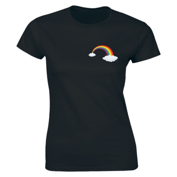 Half It Tops - Rainbow Gay Pride Pocket Festival Freedom T-shirt Half It Tops - Rainbow Gay Pride Pocket Festival Freedom T-shirt